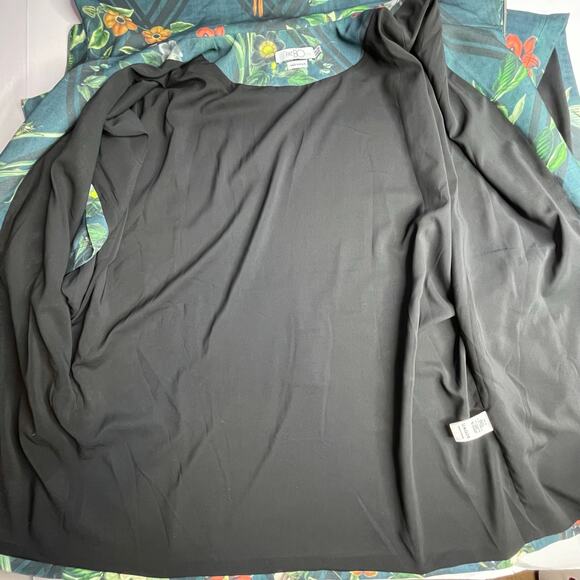 Anthropologie PatBo Kimono Sleeve Jacket size 12 Dark green botanical print - Picture 9 of 10